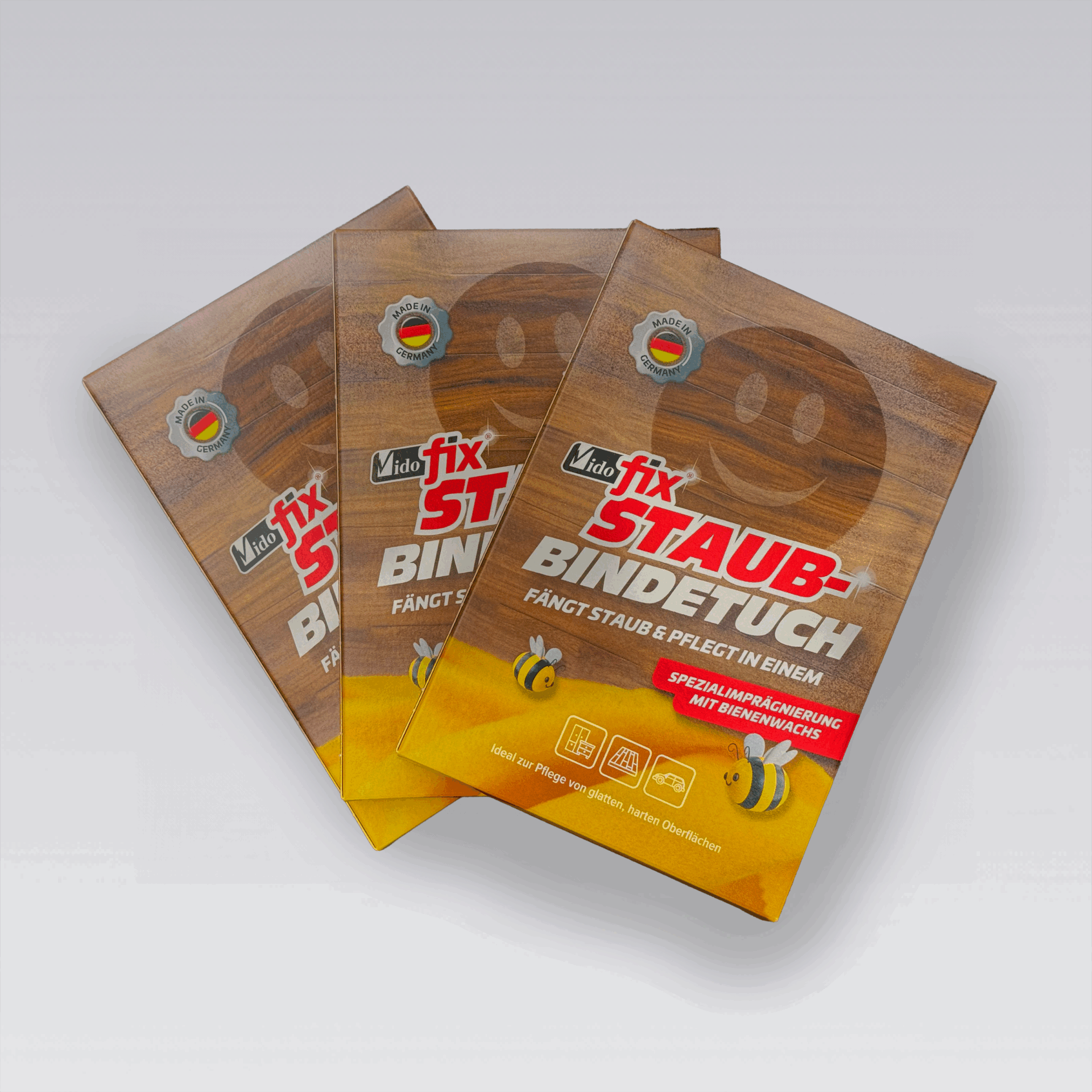 Vidofix Staubbindetuch mit Bienenwachs Vorteilspack