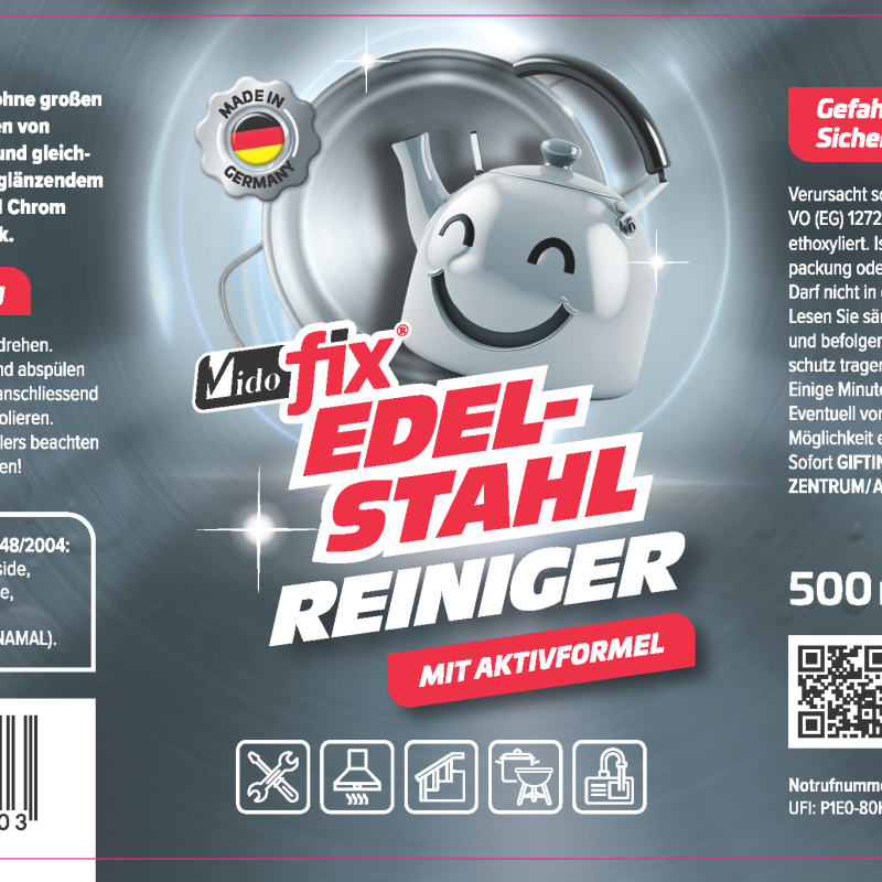 Vidofix Edelstahlreiniger